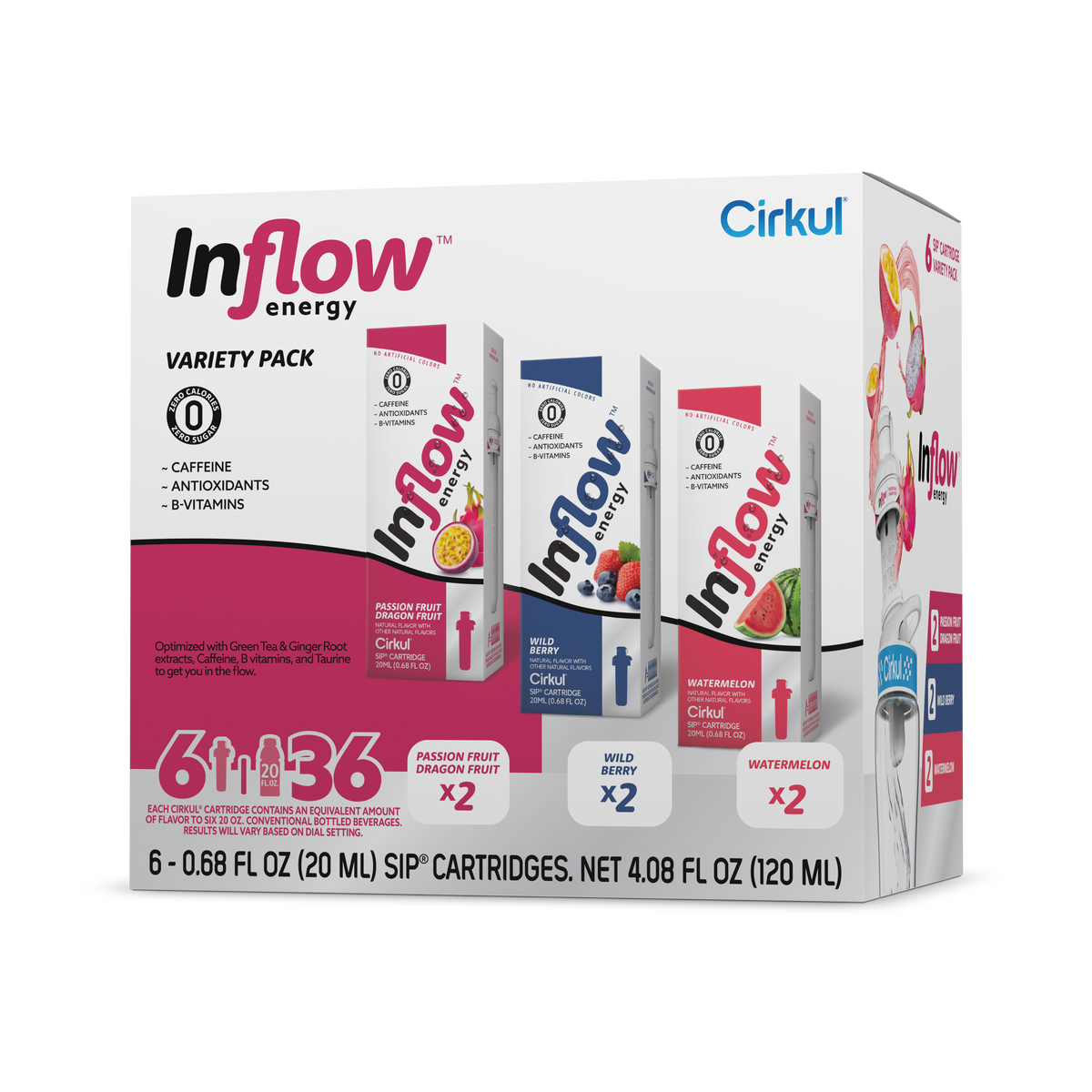 Inflow Energy® 6-Pack Variety Pack - Calm Fresh Set