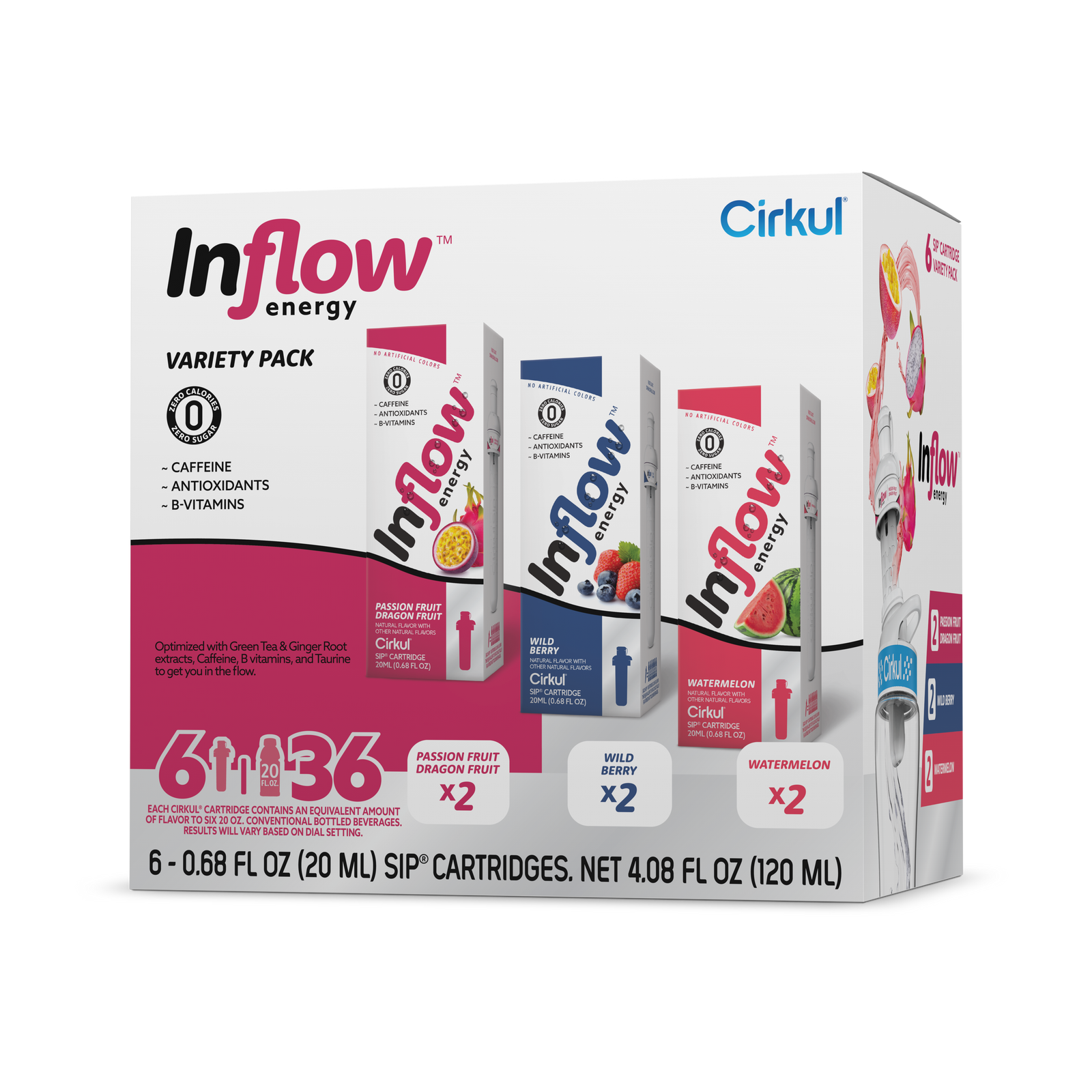 Inflow Energy® 6-Pack Variety Pack - Calm Fresh Set