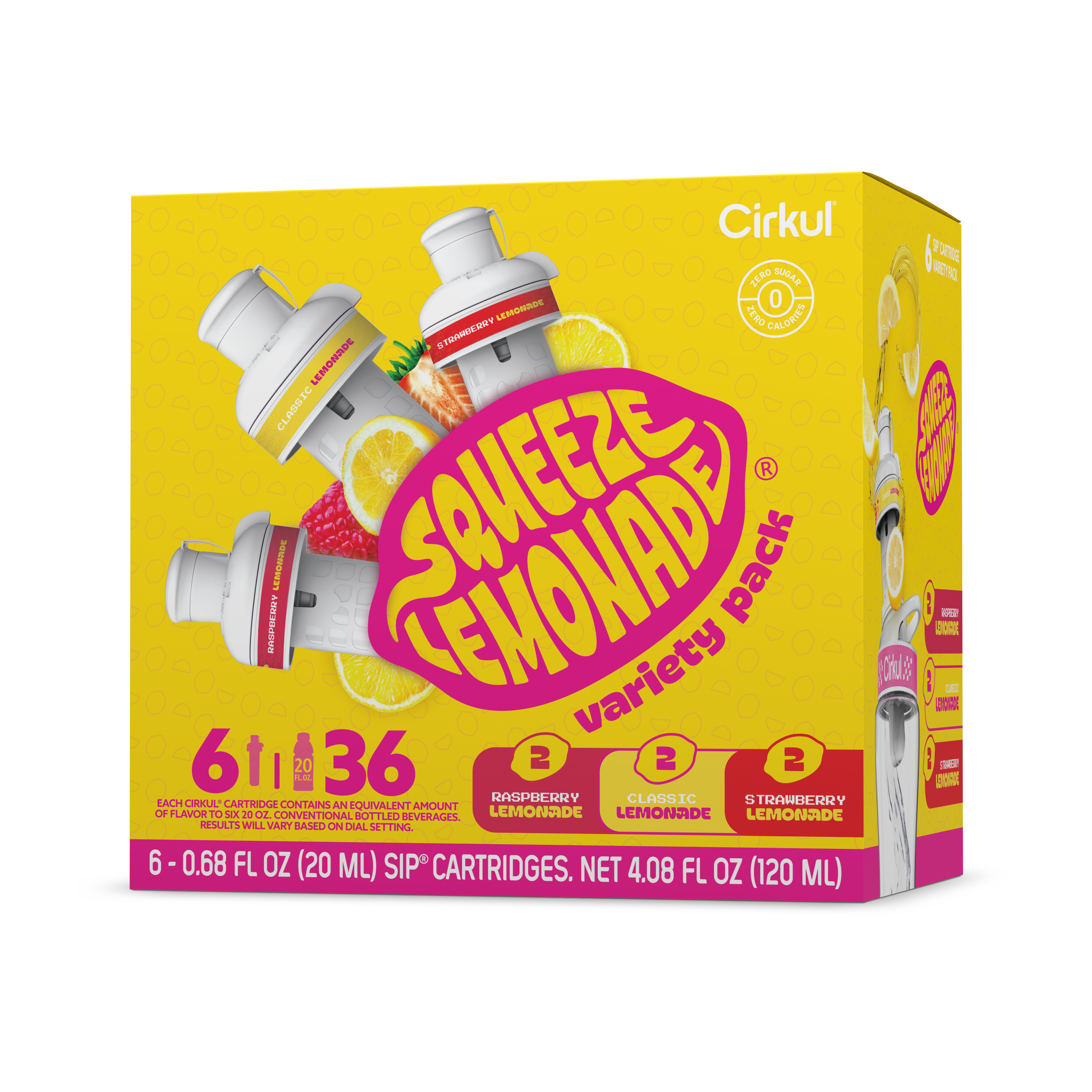 Squeeze Lemonade® 6-Pack Variety Pack - Berry Fruit Refresh