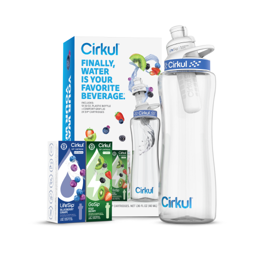32oz. Plastic Bottle Starter Kit - Crisp Berry Refresh
