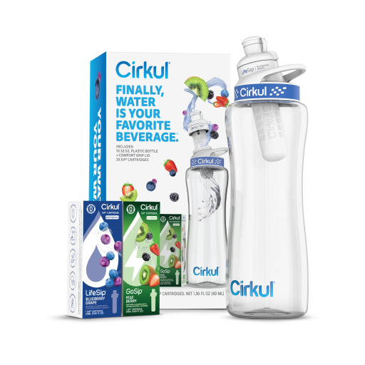 32oz. Plastic Bottle Starter Kit - Crisp Berry Refresh