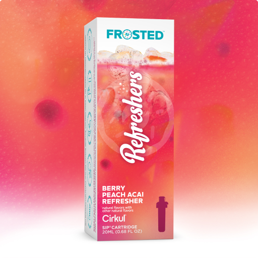 Frosted Berry Peach Acai Refresher - Sweet Flavor Blend